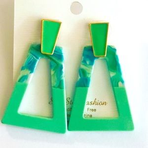 Mint Green Fashion Earrings